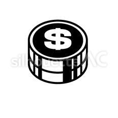メダル 外貨,ドル,アメリカのシルエット素材