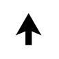 矢印 矢印 上,向き,方向,上向き,上方向,上矢印,上向き矢印,上方向矢印,白黒,モノクロのシルエット素材