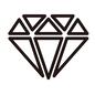 ダイヤモンド ダイヤモンド ヒップホップ,ダイヤモンド,ダイアモンド,ダイヤ,ブリリアンカット,三角形,石,宝石,天然石,ジュエリーのシルエット素材