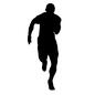 走る人 走る人 スポーツ,運動,人物,人,男性,ダッシュ,走る,短距離走,短距離,ランナーのシルエット素材