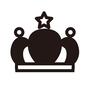 王冠 王冠 王冠,冠,クラウン,星,被り物,王様,王,国王,ファンタジー,メルヘンチックのシルエット素材