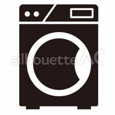 ランドリー 洗濯機,家電,設備のシルエット素材