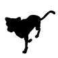 ヒョウ ヒョウ 動物,生き物,生物,自然,シルエット,イラスト,野生,猫科,猛獣,肉食獣のシルエット素材