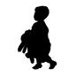子供 子供 人,人物,人間,子,子供,全身,幼少,ぬいぐるみ,幼児,抱くのシルエット素材