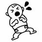 泣いている赤ちゃん 赤ちゃん,オムツ,立つ,乳児,成長,新生児,涙,育児,人物,子どものシルエット素材