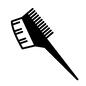 毛染めブラシ 毛染めブラシ,コーム,櫛,くし,ブラシ,カラーケア,ヘアケア用品,毛染めグッズ,毛染め用品,便利グッズのシルエット素材