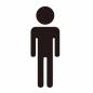 男性用 人型,立つ,全身,記号,アイコン,マーク,シンボル,ピクトグラム,シンプル,案内向けのシルエット素材
