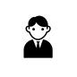 サラリーマン サラリーマン 上半身,人,人物,男,男性,サラリーマン,会社員,就職活動,先生,営業マンのシルエット素材