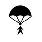 パラシュート パラシュート,人,人物,ピクトグラム,落下傘,兵士,シュート,脱出,軍人,戦争のシルエット素材