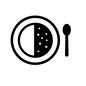 カレーライス カレーライス ごはん,カレー,カレーライス,スプーン,プレート,食事,料理,食べ物のシルエット素材