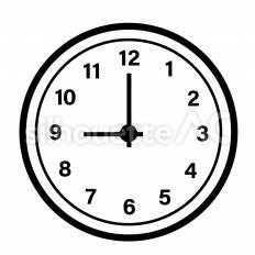 時計 教室,時計,時間のシルエット素材