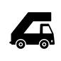 パッセンジャーステップ車 パッセンジャーステップ車,タラップ車,車,トラック,乗り物,一台,車両,飛行場,空港のシルエット素材