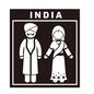 民族衣装 インド人,インド,インドの民族衣装,並ぶ,男女,ポスター,サリー,ターバン,服,伝統衣装のシルエット素材