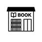 書店 書店,本屋,書房,ブックストア,ショップ,街,本,建物,建築物,外観のシルエット素材