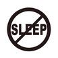 寝ない 眠れない,眠らない,ダメ,寝ちゃいけない,寝ない,睡眠禁止,禁止マーク,禁止,睡眠のシルエット素材