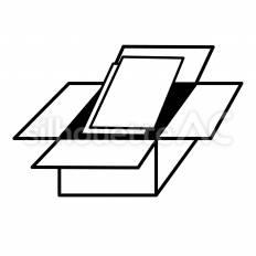 同梱広告 同梱,広告,箱のシルエット素材