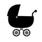 ベビーカー ベビーカー ベビーカー,乳母車,お散歩,ベビー,赤ちゃん,ベビー用品,ベビーグッズ,赤ちゃん用品,赤ちゃんグッズのシルエット素材