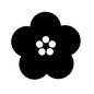 梅 梅 梅,ウメ,うめ,咲く,花,フラワー,梅の花,冬,春,正月のシルエット素材
