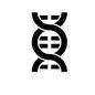 二重らせん 二重らせん 二重らせん,らせん,螺旋,DNA,遺伝子,遺伝,立体構造,構造,生物,生き物のシルエット素材
