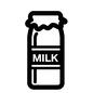 牛乳瓶 牛乳瓶,牛乳ビン,瓶,ビン,1本,ミルク,牛乳,飲み物,北海道,名物のシルエット素材