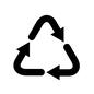 リサイクルマーク リサイクルマーク,リサイクル,循環,廃品利用,二次利用,再資源,再生利用,記号,再利用,矢印のシルエット素材