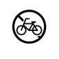 自転車禁止 自転車禁止,自転車,乗り入れ禁止,禁止,公園,乗り物,チャリのシルエット素材