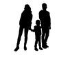 家族 家族 一家,手を繋ぐ,男性,父親,母親,女性,子供,大人,ファミリー,家族のシルエット素材