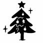 クリスマスツリー クリスマスツリー,もみの木,オーナメント,星,キラキラ,キャンディケイン,クリスマス,12月25日,イベント,冬のシルエット素材