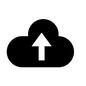 クラウド アップ,クラウド,アップロード,矢印,共有,ネットワーク,ソーシャルネットワーク,アプリケーション,サーバー,アイコンのシルエット素材