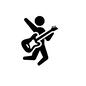 ギタリスト ギタリスト ライブ,ギタリスト,ピクトグラム,バンドマン,全身,音楽,フェス,ロック,人物,ベースのシルエット素材