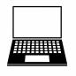 ノートパソコン ノートパソコン ノートパソコン,仕事,デスクワーク,テレワーク,キーボード,サラリーマン,父の日,年中行事,父,感謝のシルエット素材