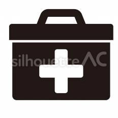 救急セット 救急セット,箱,十字のシルエット素材