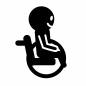 車椅子 車椅子,介助,座る,車輪,手すり,補助,移動,外出,支援,人物のシルエット素材