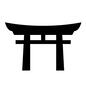 鳥居 鳥居,入口,門,正面,華表,神社,建物,建築物,中国,アイコンのシルエット素材
