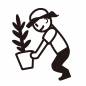 観葉植物を運ぶ女性 観葉植物を運ぶ女性 女性,植物,観葉植物,鉢植,運ぶ,置く,笑顔,ポニーテール,引越し,新生活のシルエット素材
