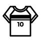スポーツウェア スポーツウェア トレーニングウェア,Tシャツ,10,ユニフォーム,レプリカ,横線,半袖,丸襟,サッカー,トップスのシルエット素材
