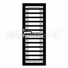 シャッター シャッター,設置,閉鎖のシルエット素材