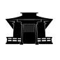 寺 寺 歴史的建造物,寺,日本,建物,建築物,風景,景色,外観,観光スポット,観光名所のシルエット素材