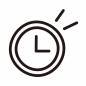 3時の時計 3時の時計 時計,時間,3時,15時,おやつ,タイマー,アラーム,予定,韓国風,ポップのシルエット素材