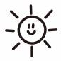 笑顔の太陽 笑顔の太陽 太陽,表情,笑顔,ニッコリ,晴れ,空,天気,天候,天気予報,記号のシルエット素材