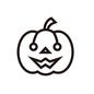ジャックオーランタン ジャックオーランタン,ジャック・オー・ランタン,ハロウィン,コミカル,線画,手書きのシルエット素材
