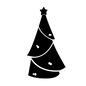 クリスマスツリー クリスマスツリー クリスマスツリー,ツリー,オーナメント,クリスマス飾り,クリスマス,クリスマスイブ,イブ,クリスマスパーティー,冬,12月のシルエット素材