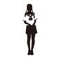 セーラー服 セーラー服 セーラー服,制服,学生,女学生,女子学生,スカート,おさげ,三つ編み,人物,人のシルエット素材