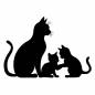 猫の親子 猫の親子 猫,子猫,動物,親子,生き物,かわいい,ファミリー,スキンシップ,親子愛,動物園のシルエット素材