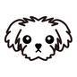 小型犬 小型犬 小型犬,ふさふさ,ペット,飼い犬,愛犬,イヌ,いぬ,生物,生き物,生きもののシルエット素材