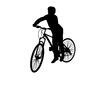 自転車 男性,男の人,人間,人物,運転,乗る,自転車,サイクリング,スポーツ,シティサイクルのシルエット素材
