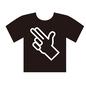 Tシャツ Tシャツ ヒップホップ,Tシャツ,半袖,半袖Tシャツ,夏,ハンドサイン,手サイン,服,洋服,ファッションのシルエット素材