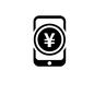 スマホ決済 スマホ決済 スマホ決済,モバイル決済,日本円,スマホ,支払い,会計,銀行,バンク,バンキング,ネットバンクのシルエット素材