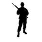軍人 サバイバルゲーム,サバゲ,銃,武器,人,人物,軍,軍隊,軍人,戦いのシルエット素材