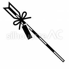 破魔矢 破魔矢,授与品,初詣のシルエット素材